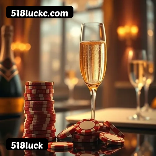 App 518luck para iOS e Android — interface mobile, login biométrico e PIX integrado